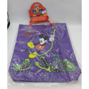 Vntg The Perils of Mickey Mini tote bag‎ Disney New in pkg Purple Bag